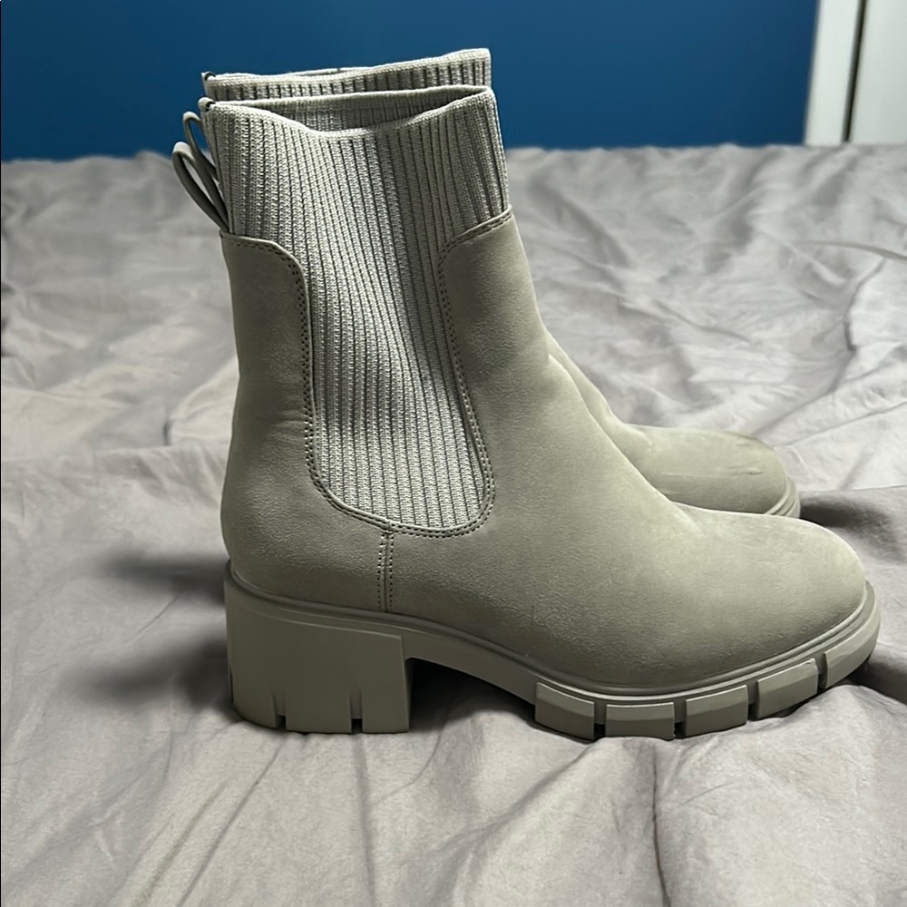 Stylish Gray Ankle Boots